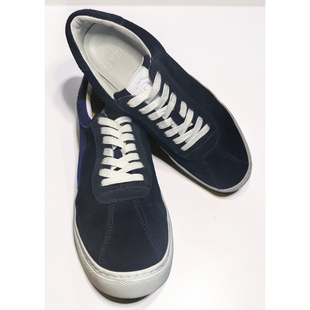 Greats Brooklyn Navy Suede Sneakers Mens Size 9.5 Made in Italy Lk Nw
